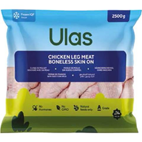 Frozen chicken leg meat, boneless